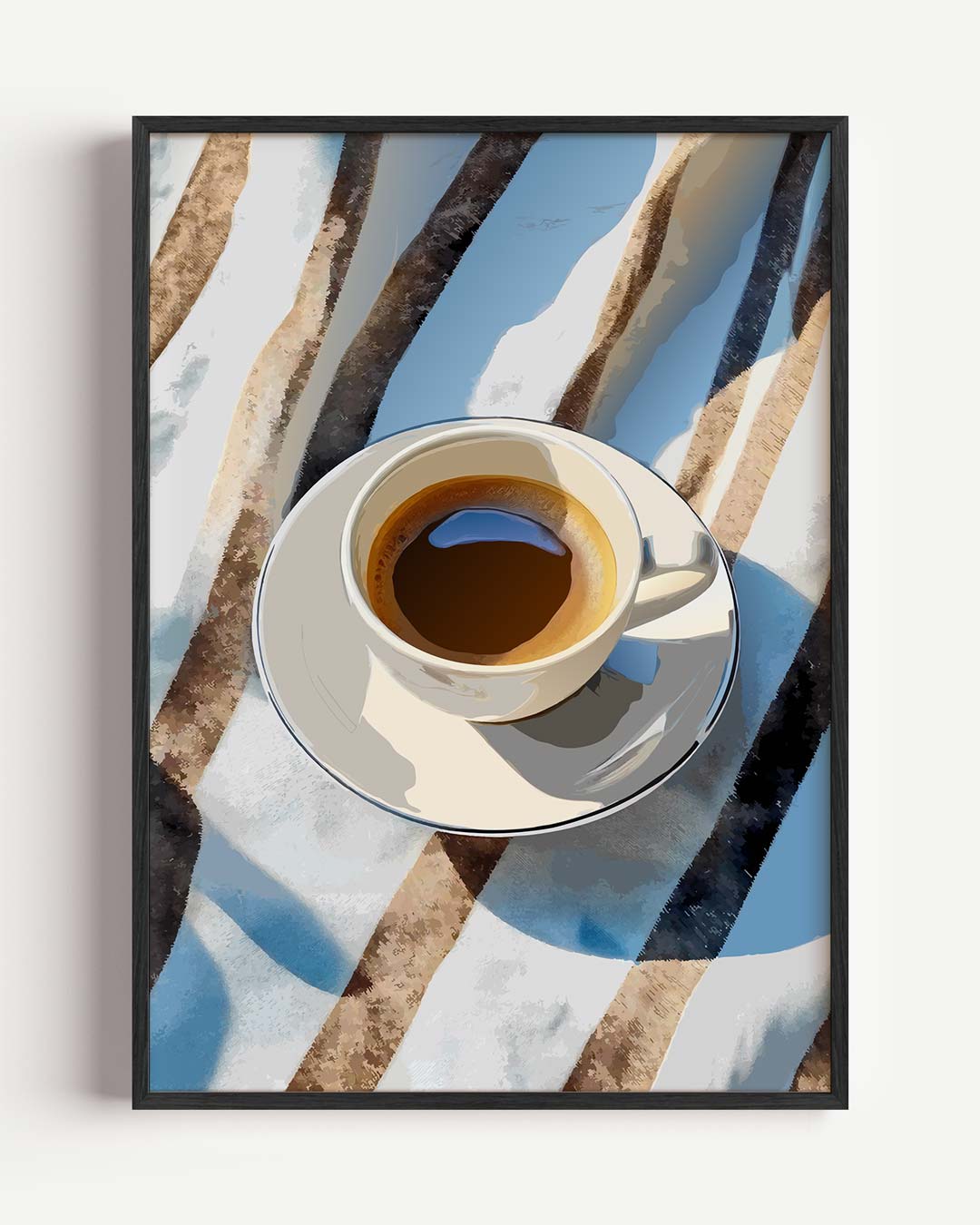 Zomerse Koffie Momenten Poster-WallArtistic