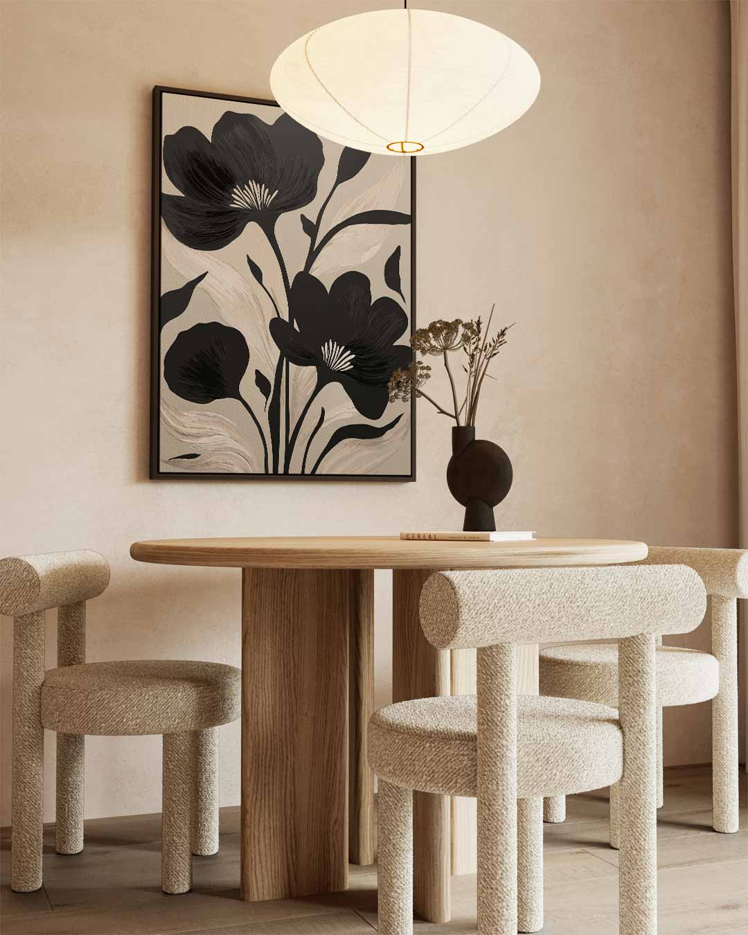 Abstracte Bloemenpracht Kunstwerk-canvas-dibond-plexiglas-wanddecoratie-WallArtistic