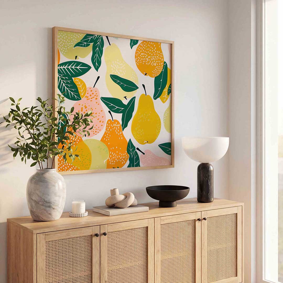 Fruit en bladeren Poster