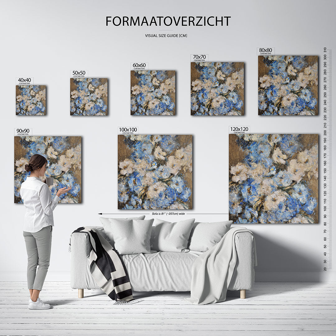 Bloemrijke compositie Kunstwerk