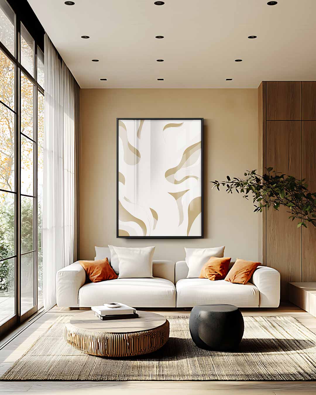 Vloeiende Bewegingen Kunstwerk-canvas-dibond-plexiglas-wanddecoratie-WallArtistic