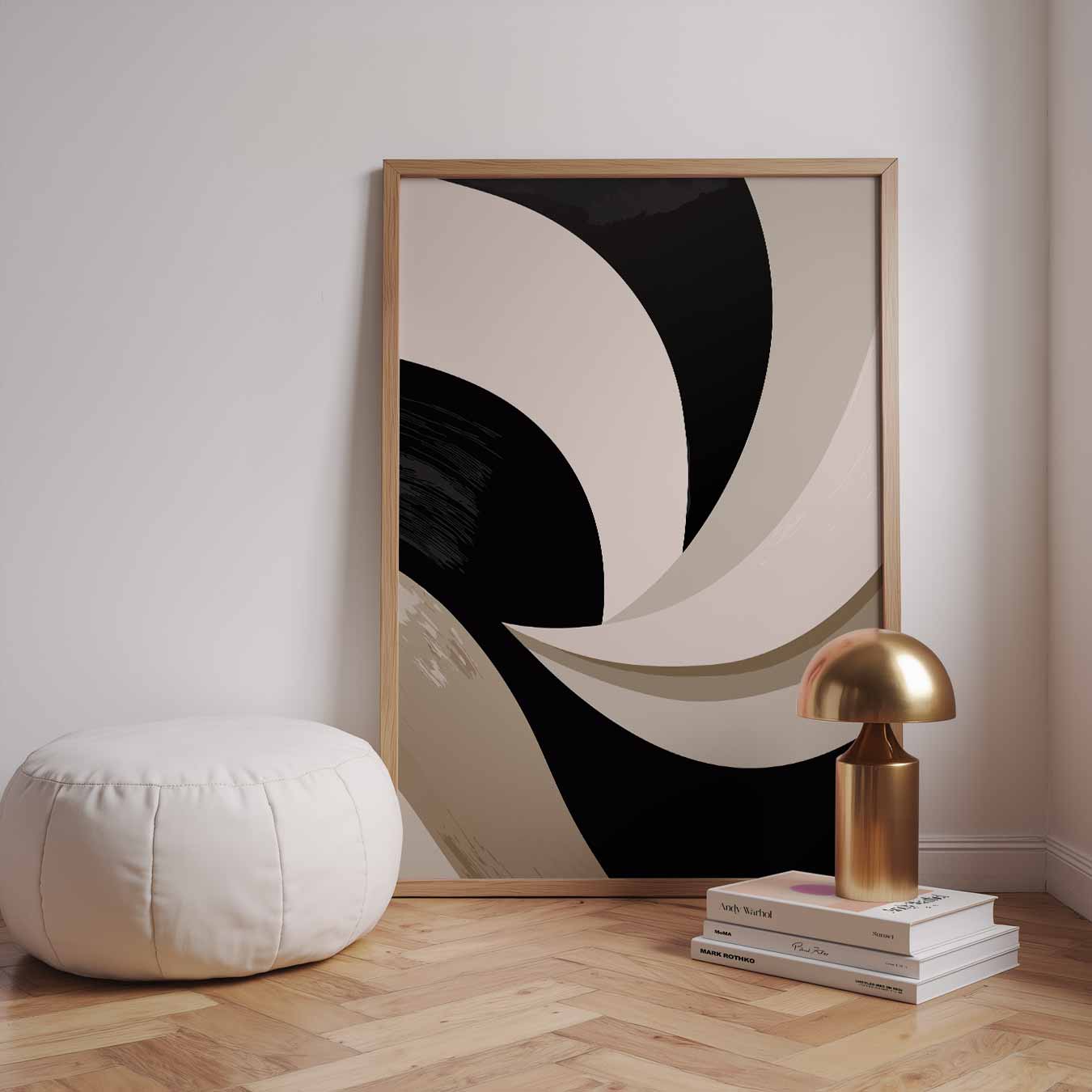 Stijlvolle Abstracte Bewegingen Poster