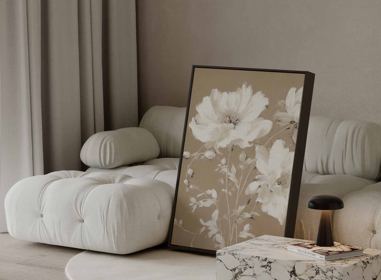Zachte Bloemenpracht Kunstwerk-canvas-dibond-plexiglas-wanddecoratie-WallArtistic
