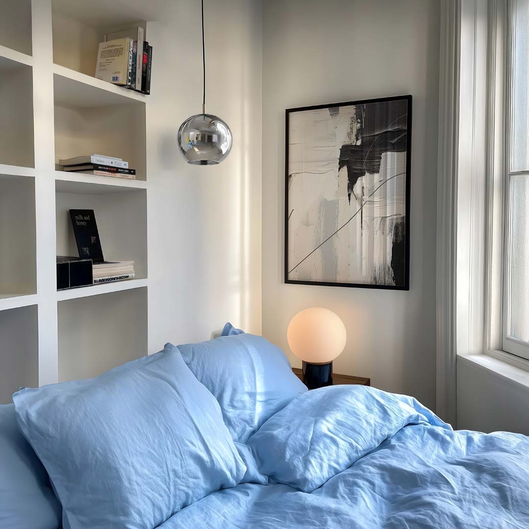 Moderne Abstracte Zwart-Witte Kunstposter-WallArtistic