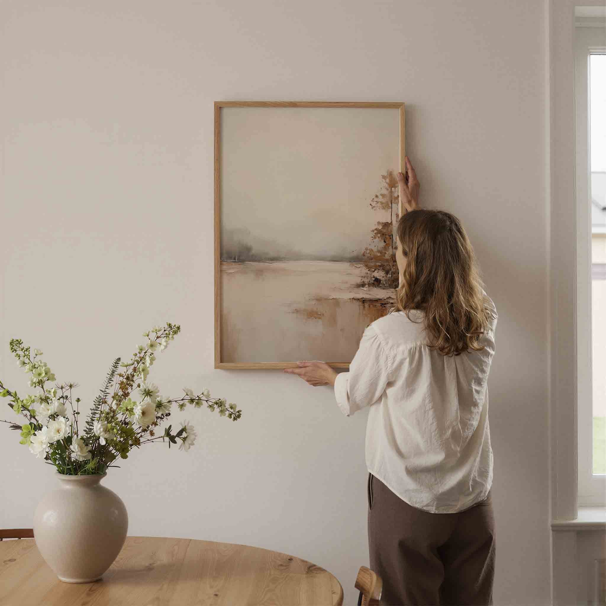 Landschap met bomen Poster