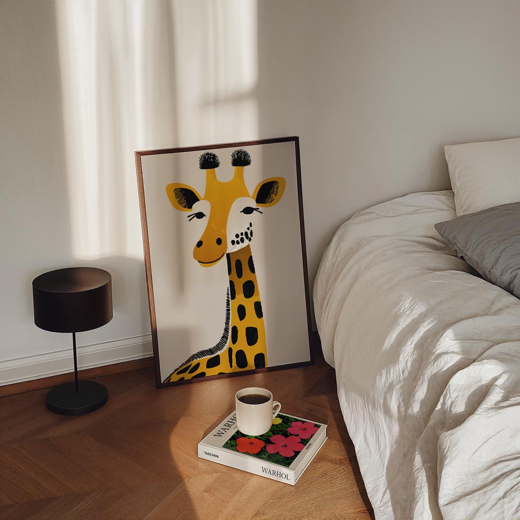 Schattige Giraf Illustratie Poster
