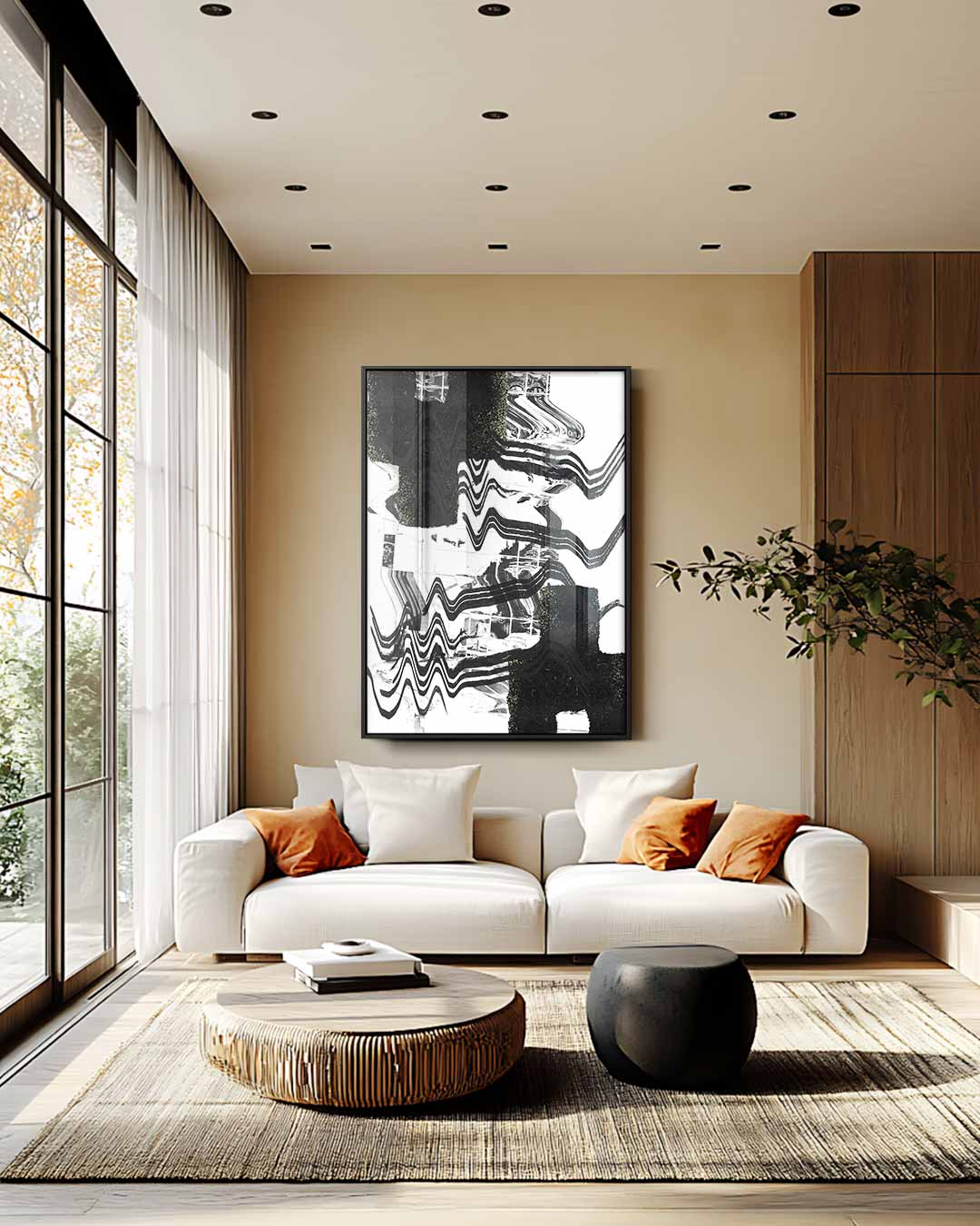 Dynamische Golven Kunstwerk-canvas-dibond-plexiglas-wanddecoratie-WallArtistic