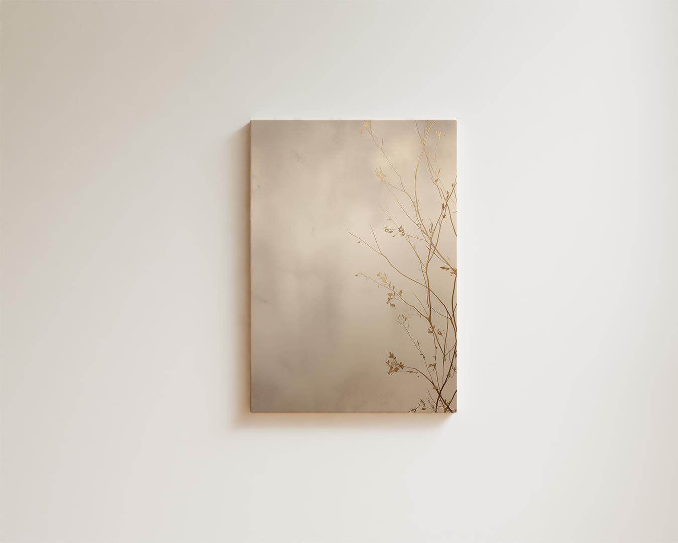 Gouden Herfst Stilte Kunstwerk-canvas-dibond-plexiglas-wanddecoratie-WallArtistic