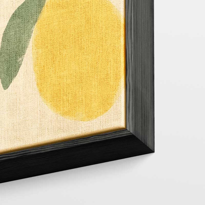 Zonnige Citroenfantasie Kunstwerk-canvas-dibond-plexiglas-wanddecoratie-WallArtistic