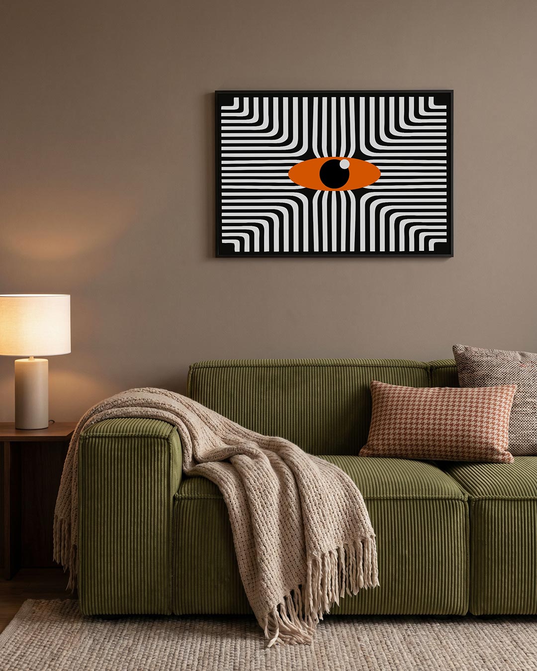Lijnen en oog Poster