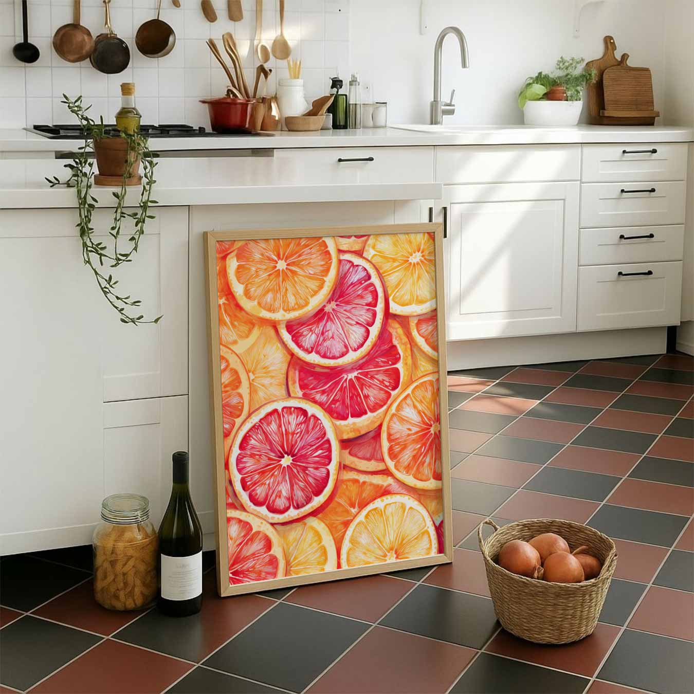 Zomerse Citrustonen Poster-WallArtistic
