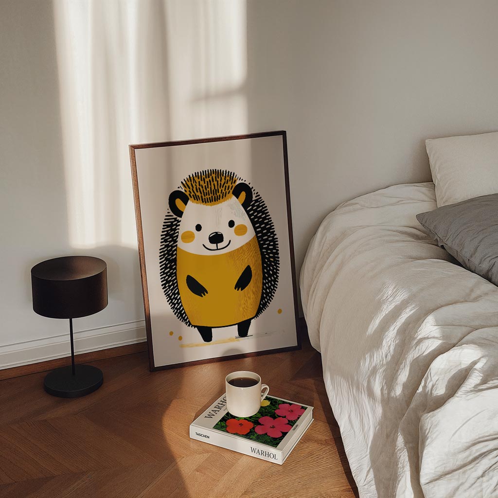 Schattige Egel Illustratie Poster