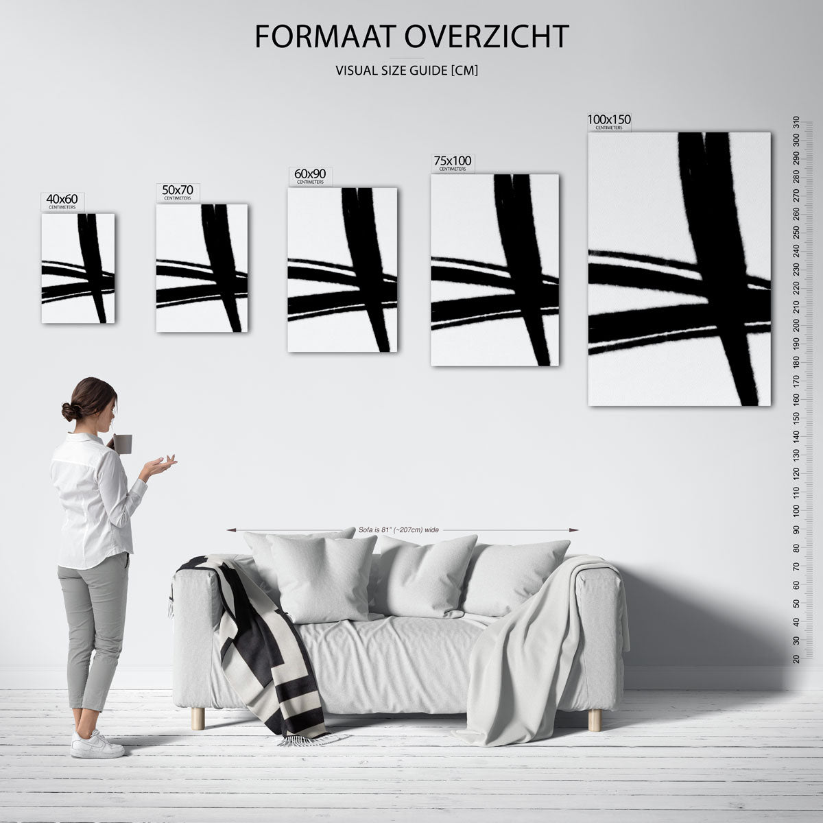 Dynamische lijnen Kunstwerk