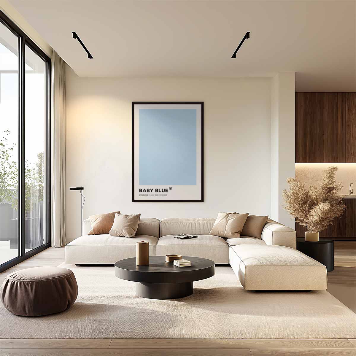 Baby Blue Vibes Kunstwerk-canvas-dibond-plexiglas-wanddecoratie-WallArtistic