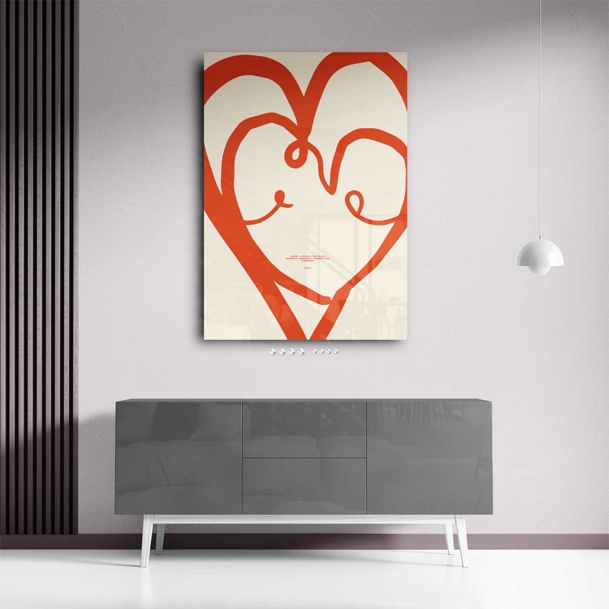 Liefdevolle Lijnen Kunstwerk-canvas-dibond-plexiglas-wanddecoratie-WallArtistic