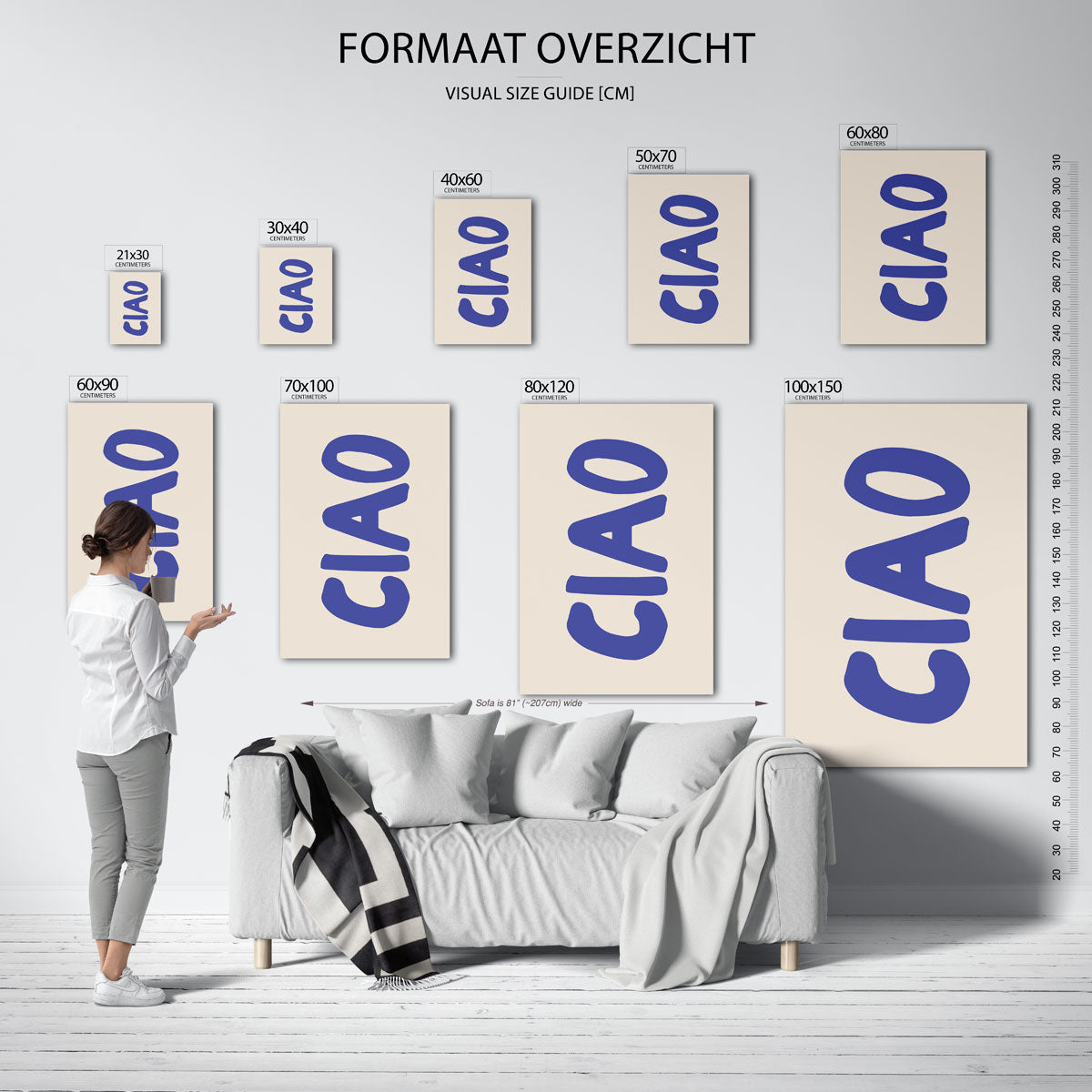 Ciao typografie Poster