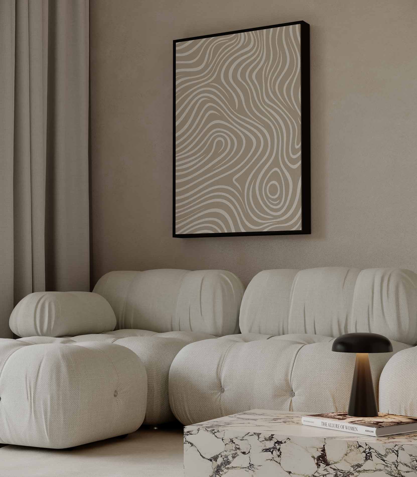 Houten Spiralen Wanddecor Kunstwerk-canvas-dibond-plexiglas-wanddecoratie-WallArtistic