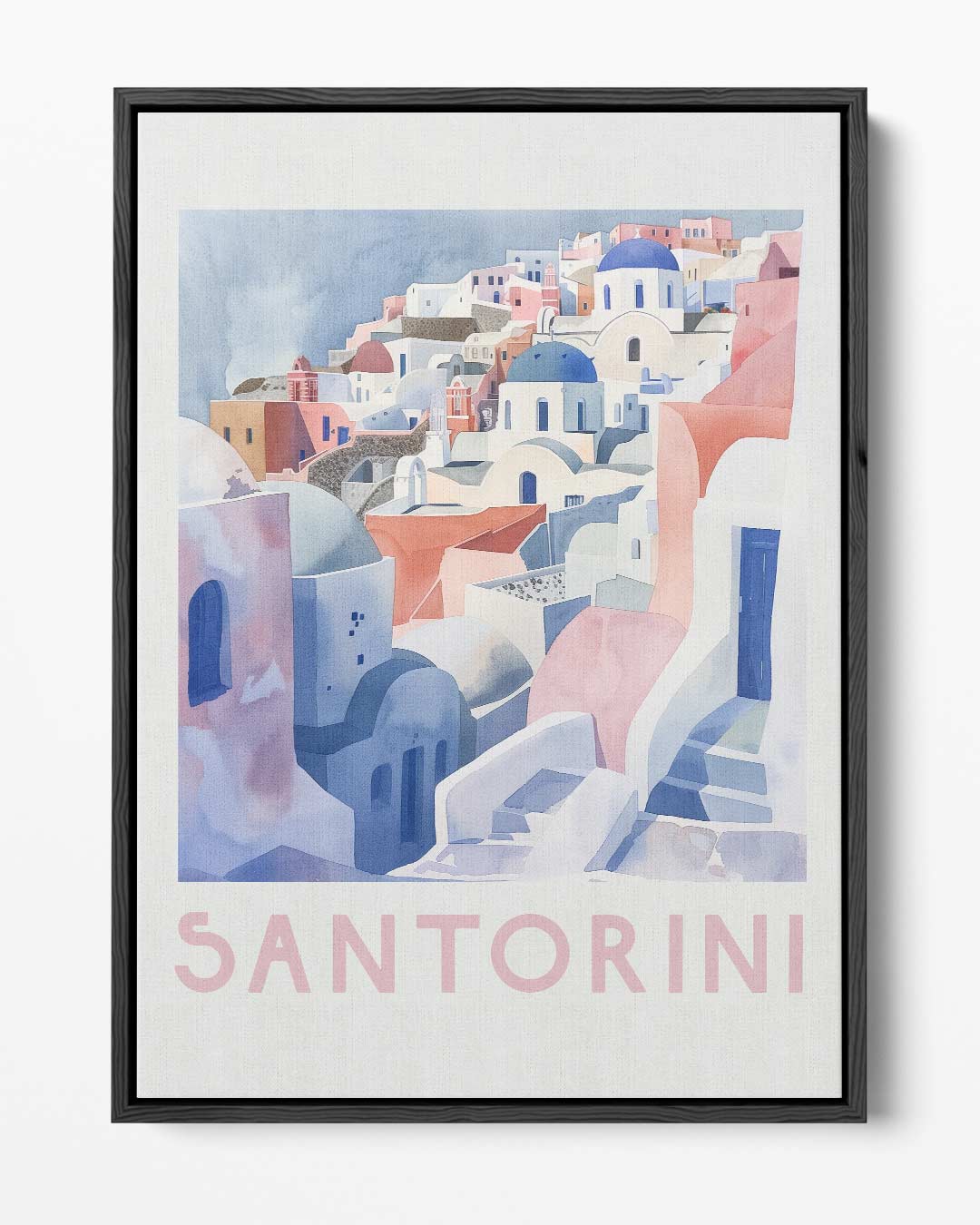 Santorini Droomlandschap Kunstwerk-canvas-dibond-plexiglas-wanddecoratie-WallArtistic