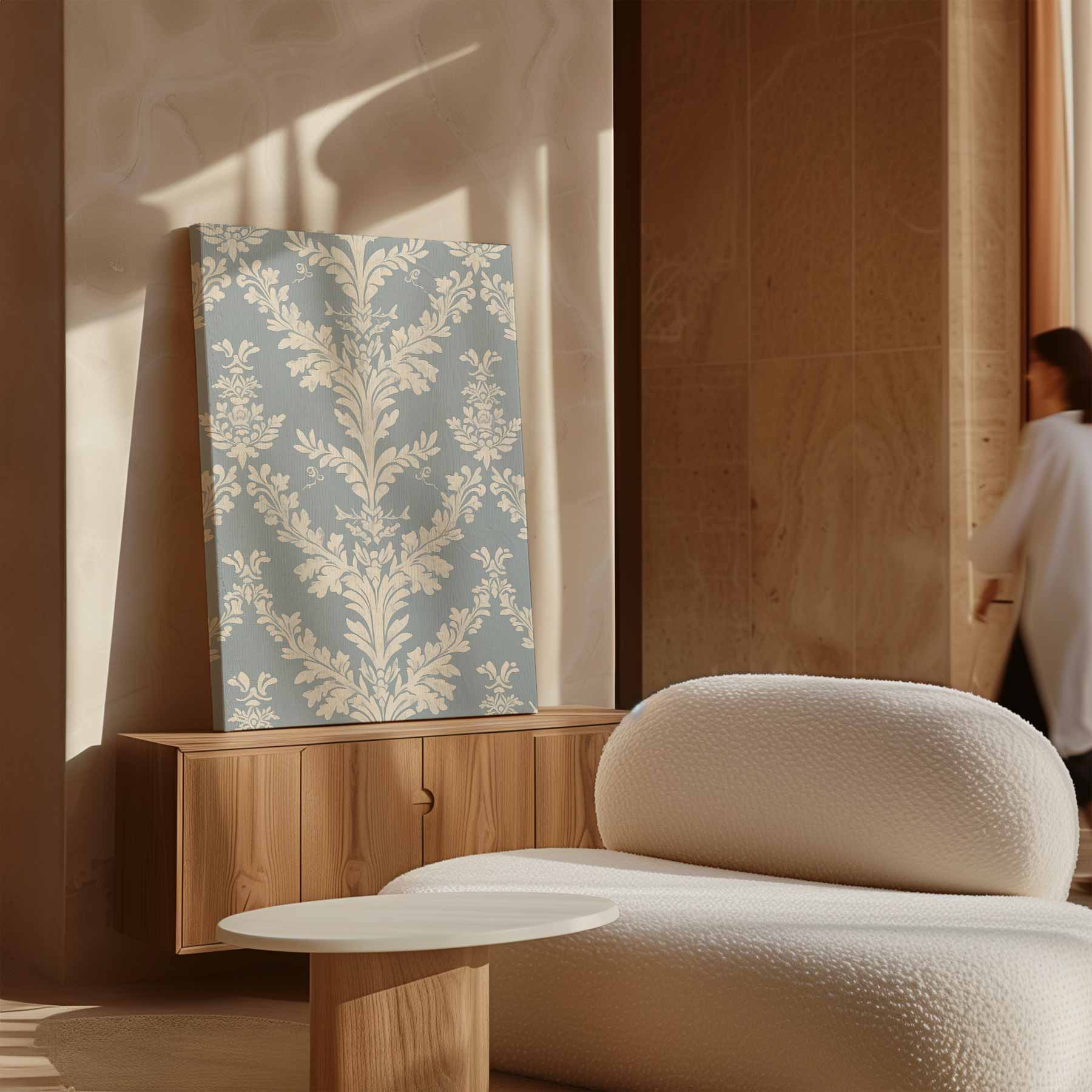 Klassiek Barok Bloemenbehang Kunstwerk-canvas-dibond-plexiglas-wanddecoratie-WallArtistic