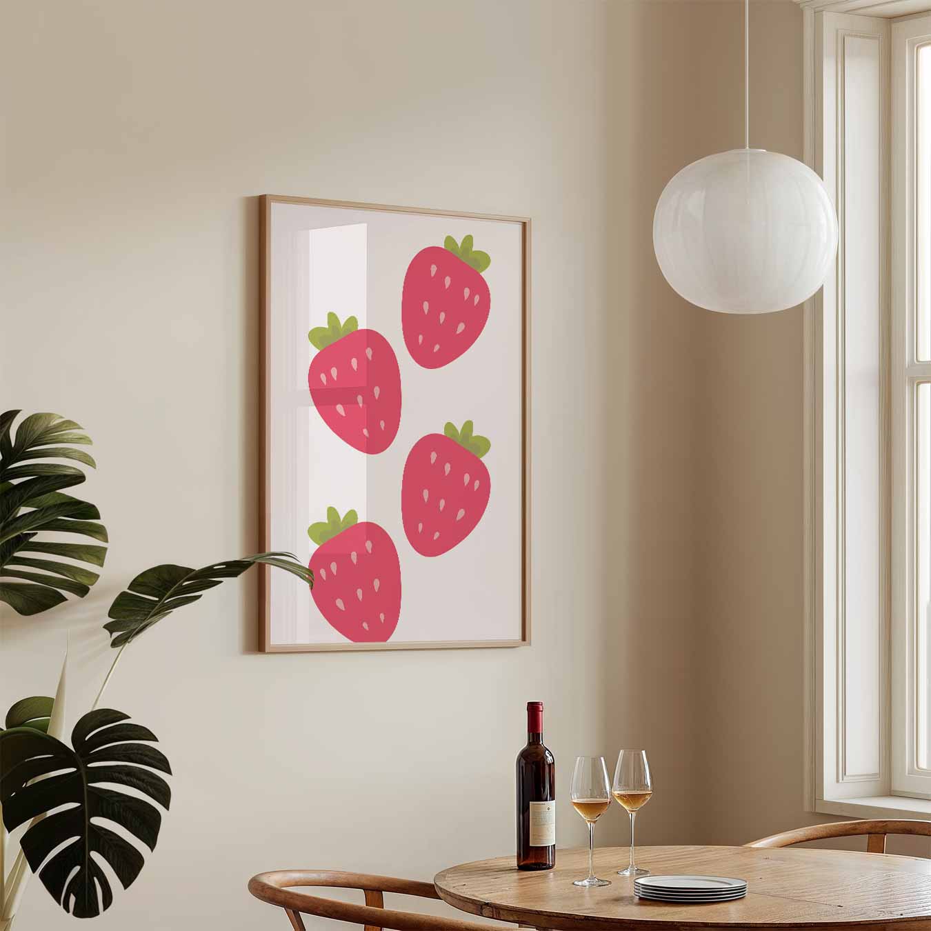 Vrolijke Aardbeienspeelsheid Poster