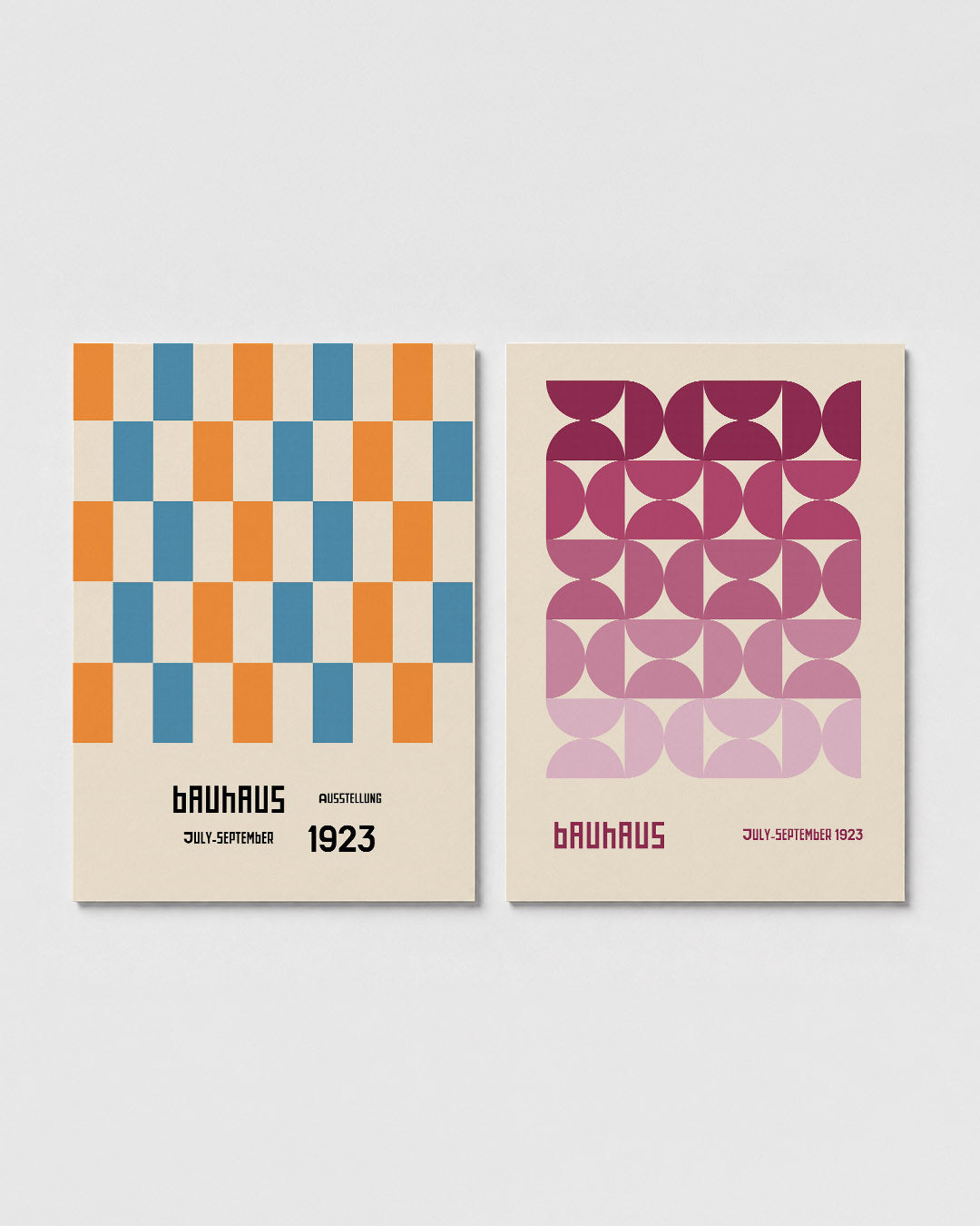Kleurrijke ruitpatronen Posterset