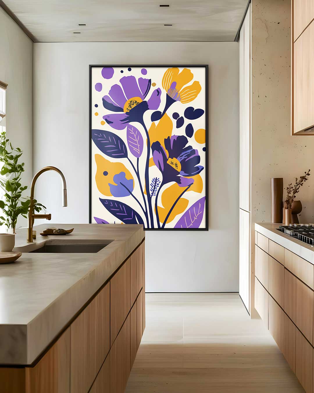 Vrolijk Bloemenfeest Kunstwerk-canvas-dibond-plexiglas-wanddecoratie-WallArtistic