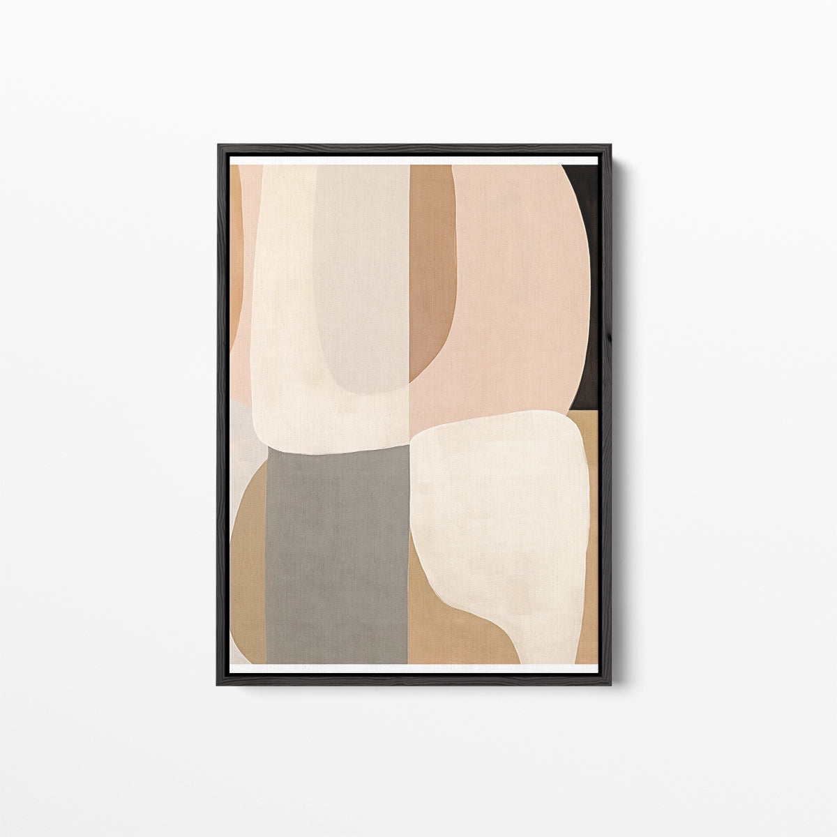 Warm Elegantie Abstract Schilderij Kunstwerk-canvas-dibond-plexiglas-wanddecoratie-WallArtistic