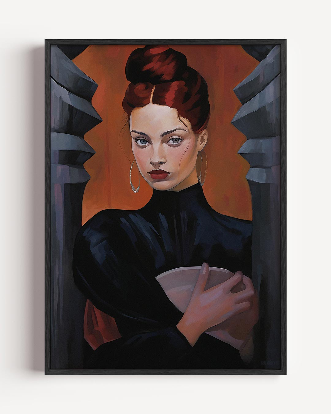 Klassieke Elegantie Vrouwelijke Portretposter-WallArtistic