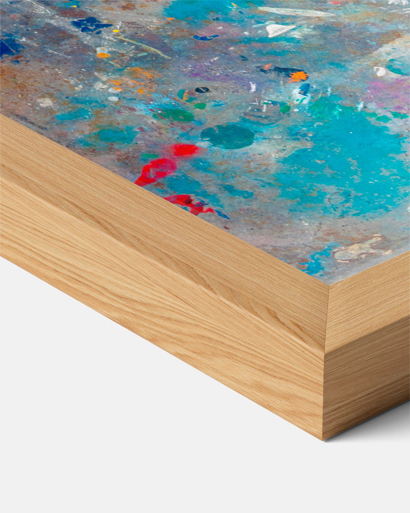 Abstracte Verfvlekken Poster-WallArtistic