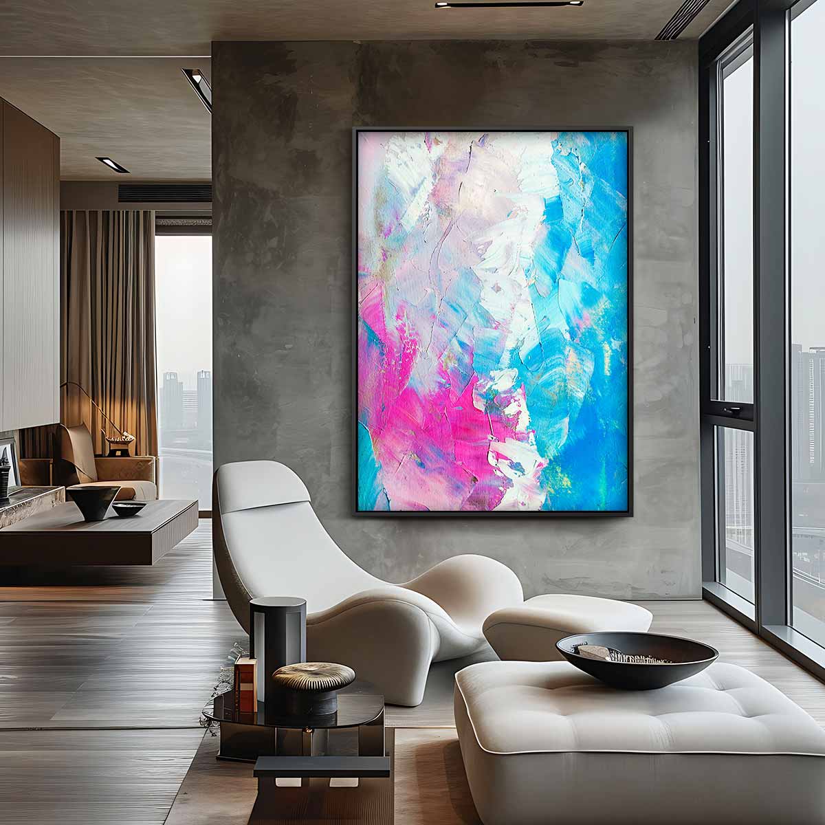 Kleurrijke dromen Kunstwerk-canvas-dibond-plexiglas-wanddecoratie-WallArtistic