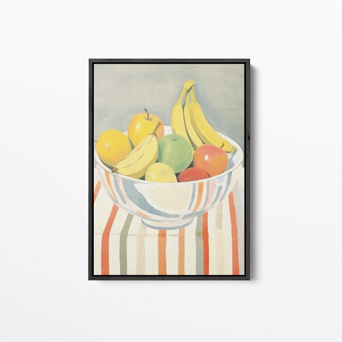 Kleurrijke Fruitmand in Impressionistische Stijl Kunstwerk-canvas-dibond-plexiglas-wanddecoratie-WallArtistic