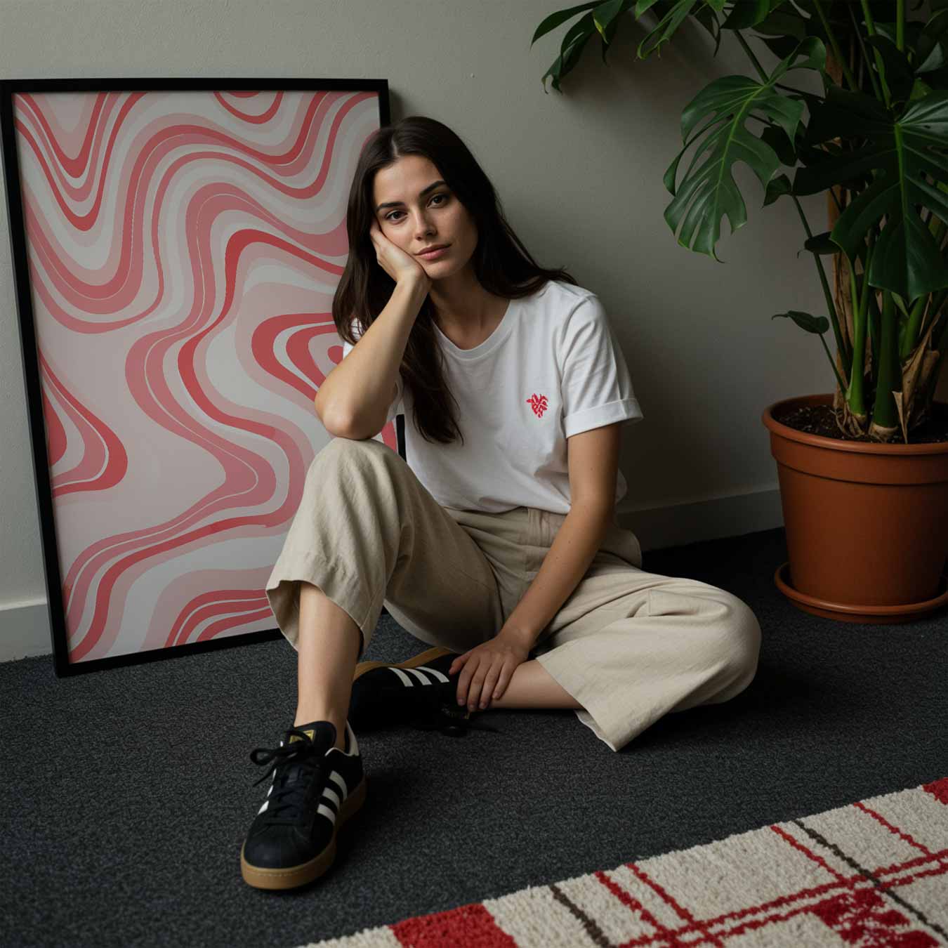 Kleurrijke Golven Wanddecoratie Poster-WallArtistic