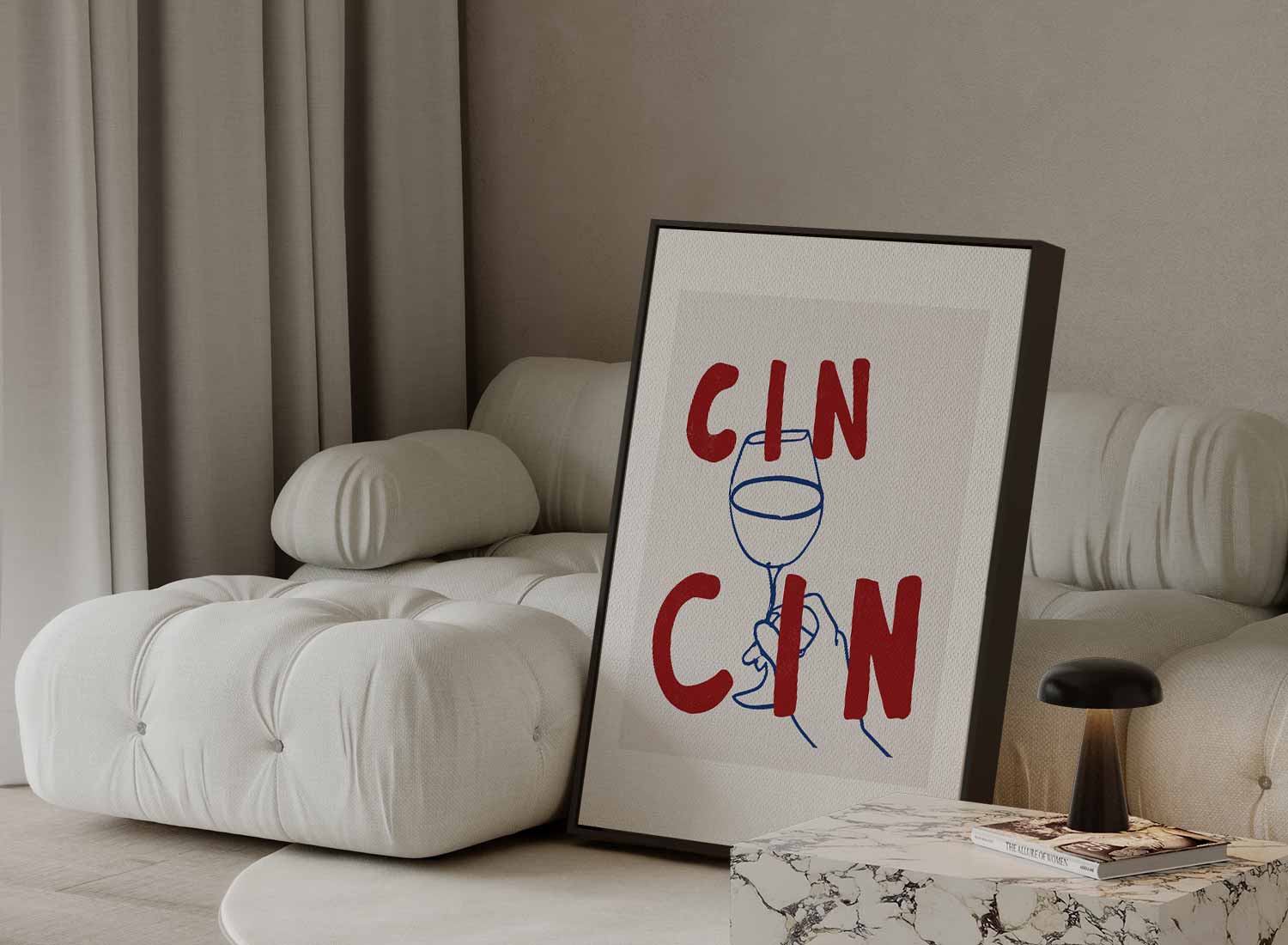 Cin Cin Cheers Art Print Kunstwerk-canvas-dibond-plexiglas-wanddecoratie-WallArtistic