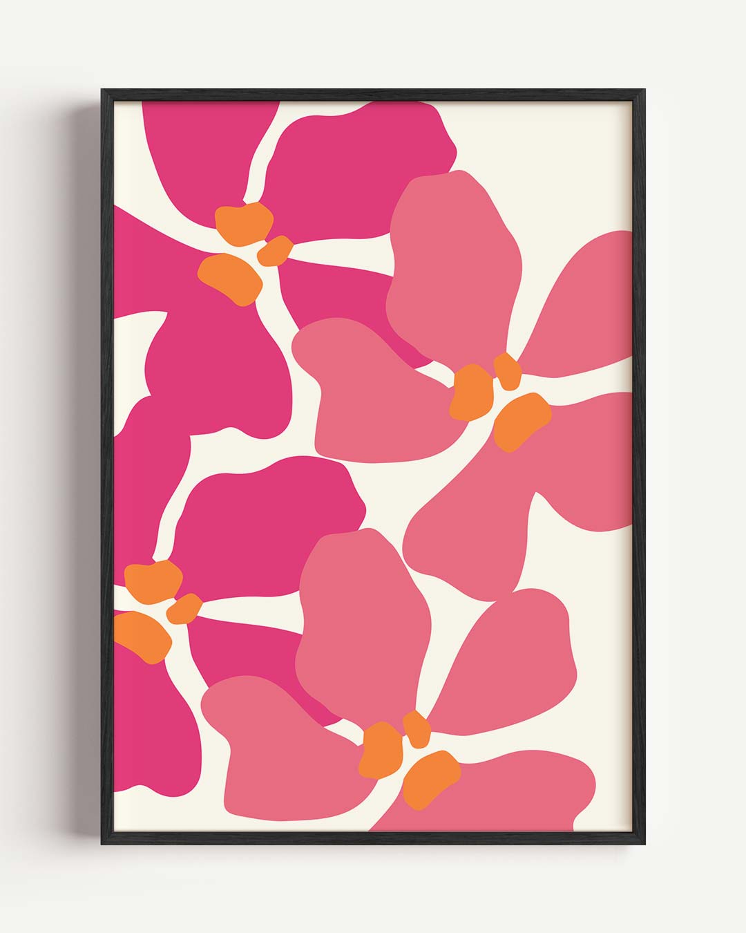 Bloemrijke Roze Droom Poster