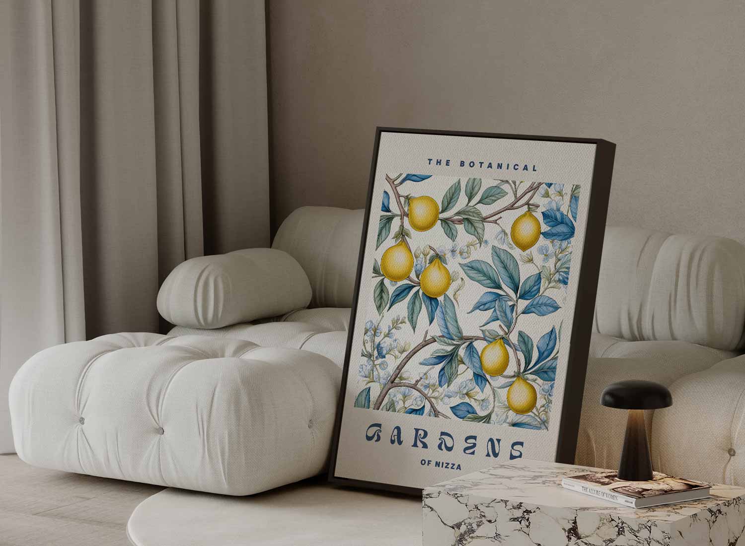 Botanische Tuin van Nizza Kunstwerk-canvas-dibond-plexiglas-wanddecoratie-WallArtistic