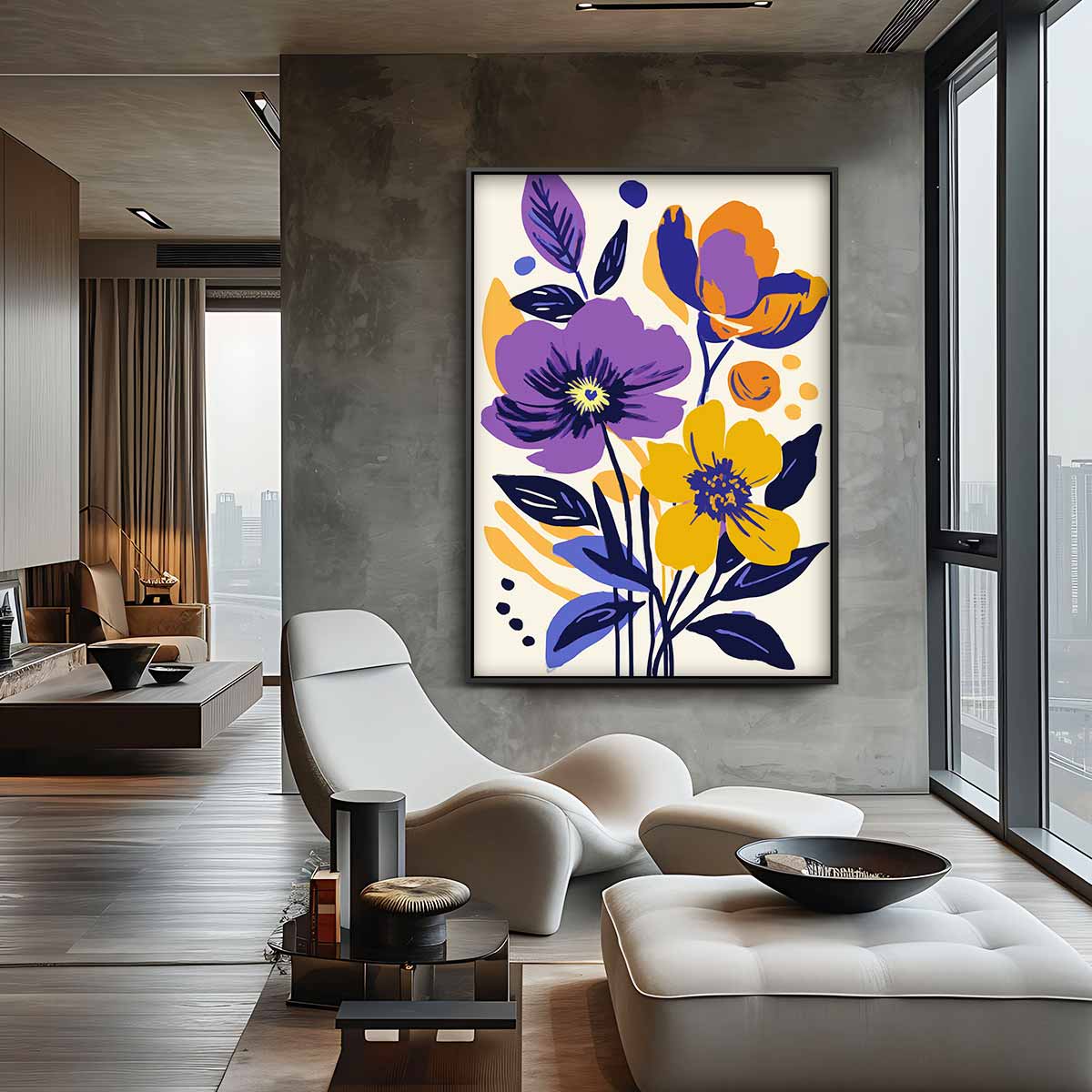 Bloemenpracht in Kleuren Kunstwerk-canvas-dibond-plexiglas-wanddecoratie-WallArtistic