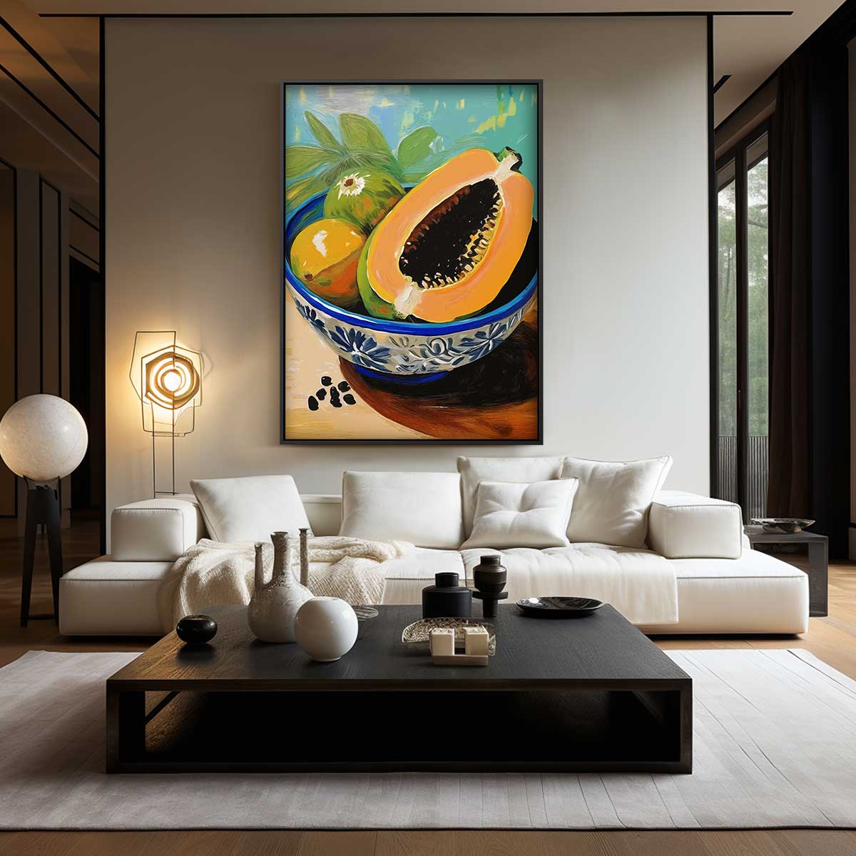 Tropische Vruchtenschaal Kunstwerk-canvas-dibond-plexiglas-wanddecoratie-WallArtistic