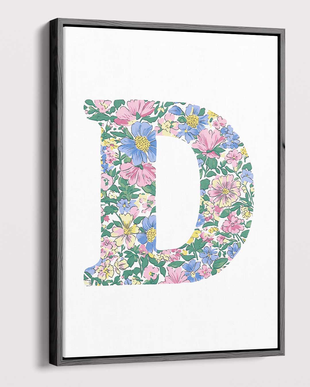 Bloemenpracht in Alfabet Kunstwerk-canvas-dibond-plexiglas-wanddecoratie-WallArtistic