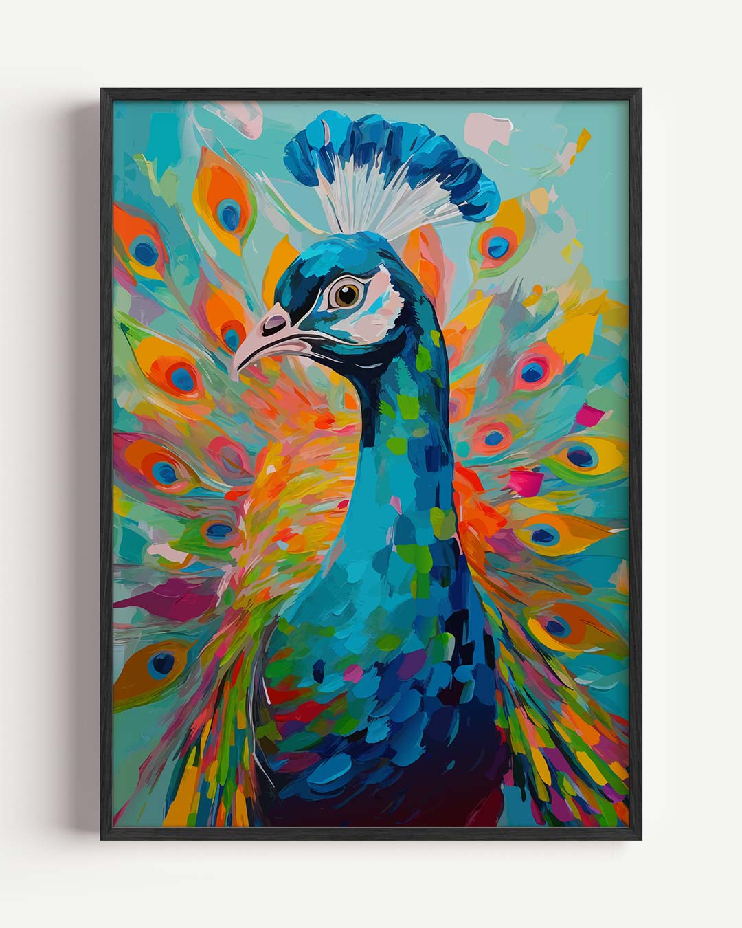 Kleurrijke Pauwenpracht Poster-WallArtistic
