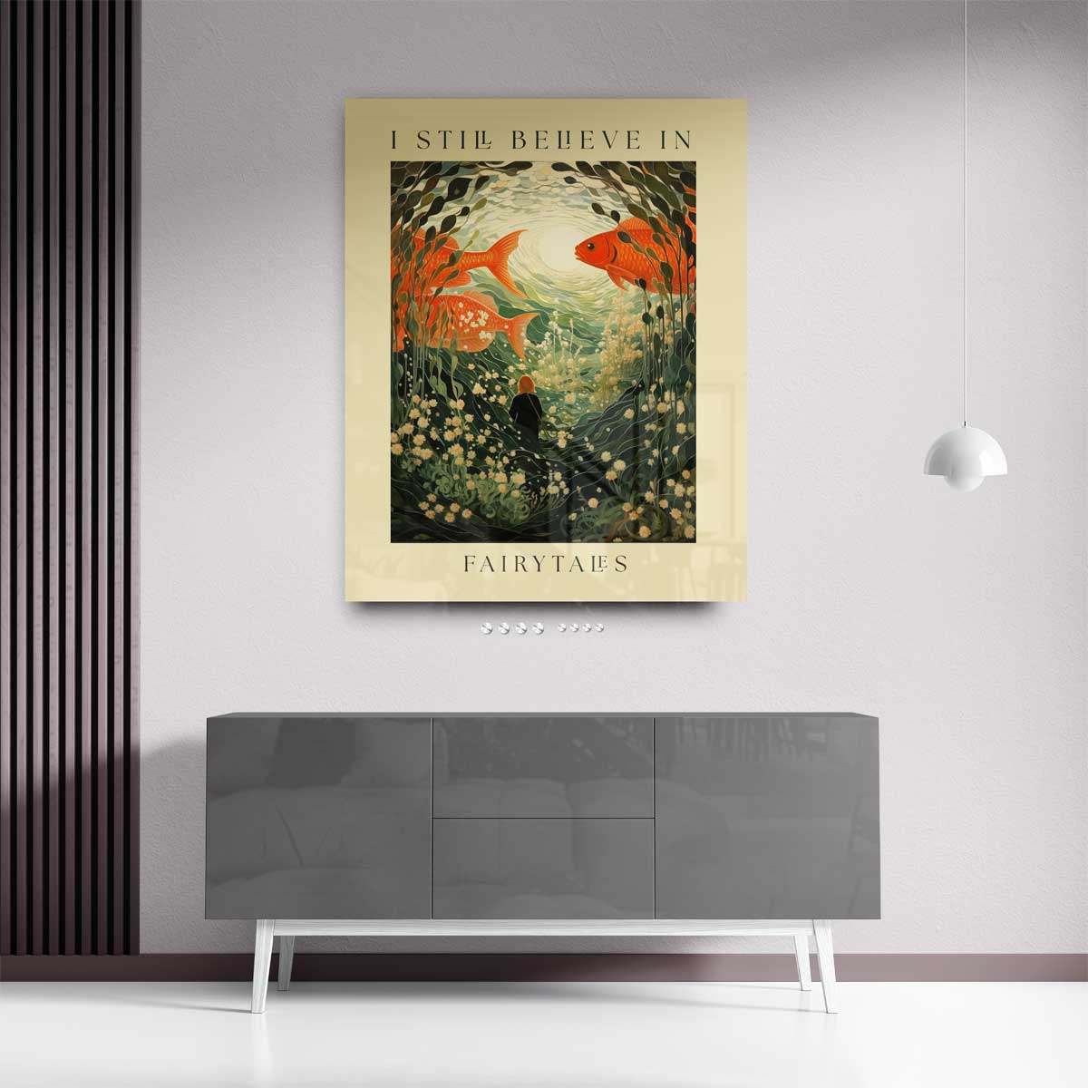 Droomwereld in de Onderwaterwereld Kunstwerk-canvas-dibond-plexiglas-wanddecoratie-WallArtistic
