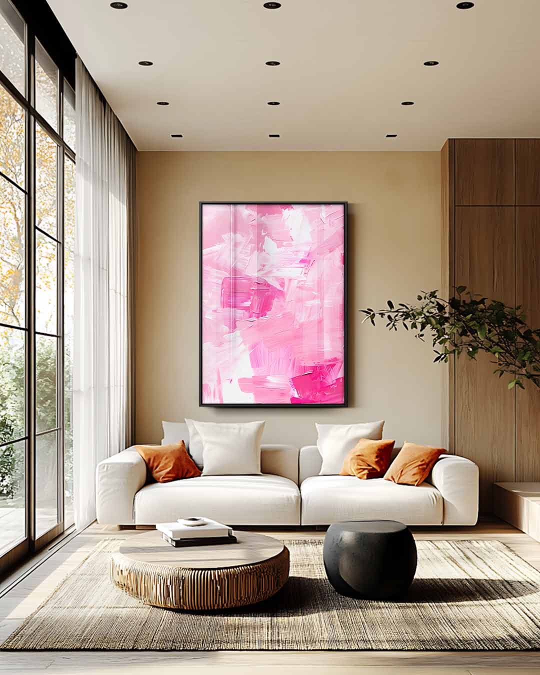 Roze Dromen Kunstwerk-canvas-dibond-plexiglas-wanddecoratie-WallArtistic