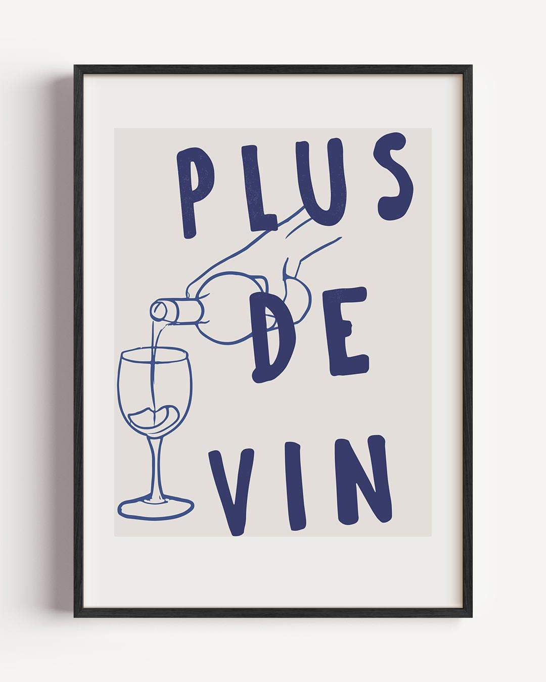 Charmante Franse Wijnposter-WallArtistic