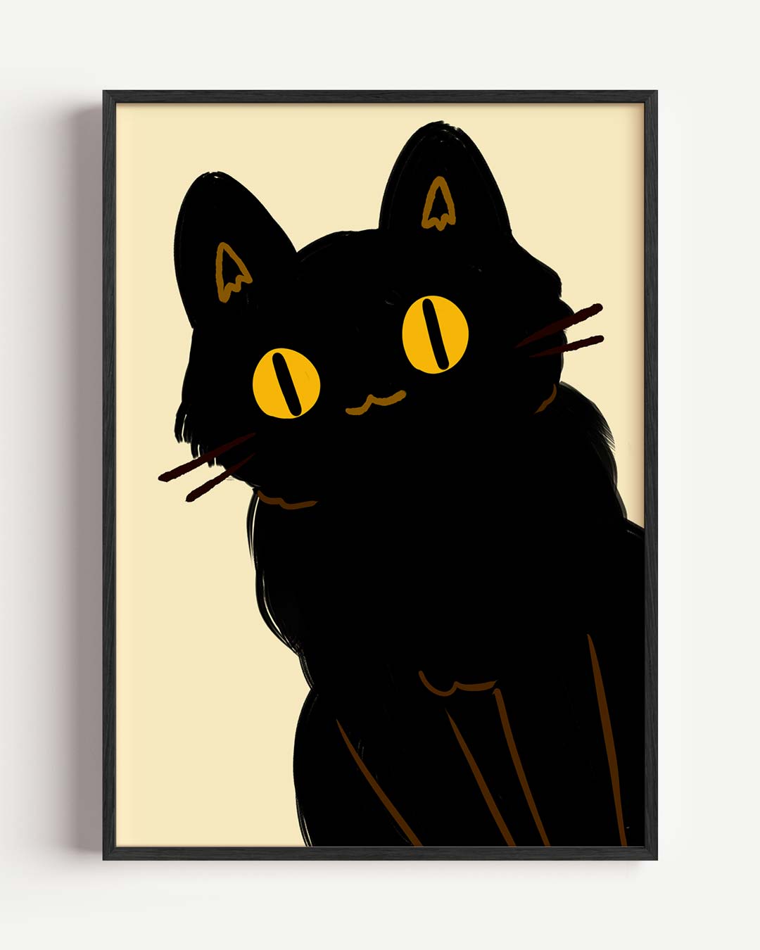 Mystieke Kattenblik Poster-WallArtistic