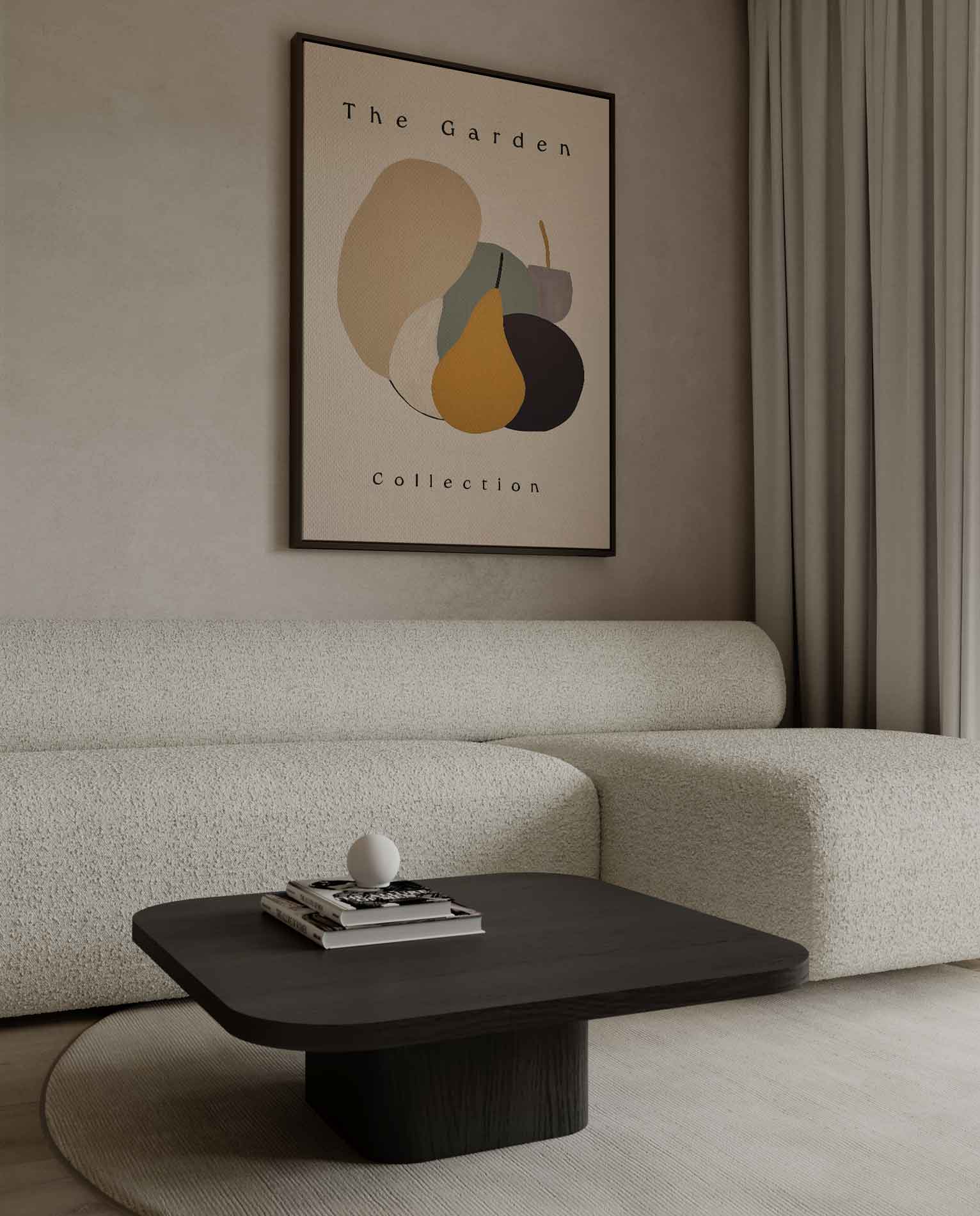 Organische Vormen in de Tuin Kunstwerk-canvas-dibond-plexiglas-wanddecoratie-WallArtistic