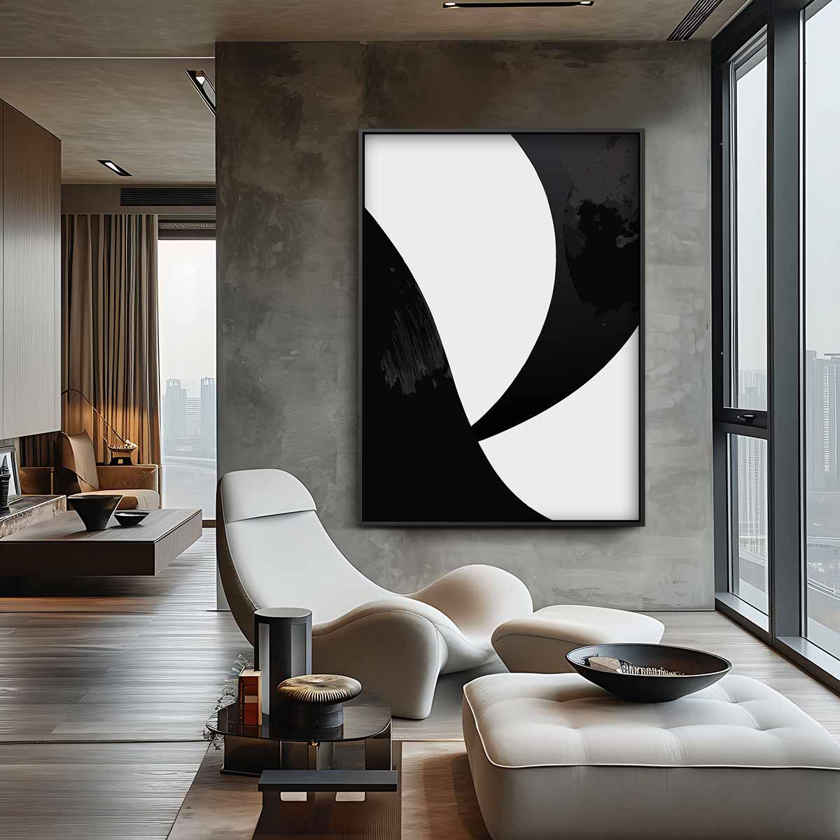 Kracht van Contrast Kunstwerk-canvas-dibond-plexiglas-wanddecoratie-WallArtistic