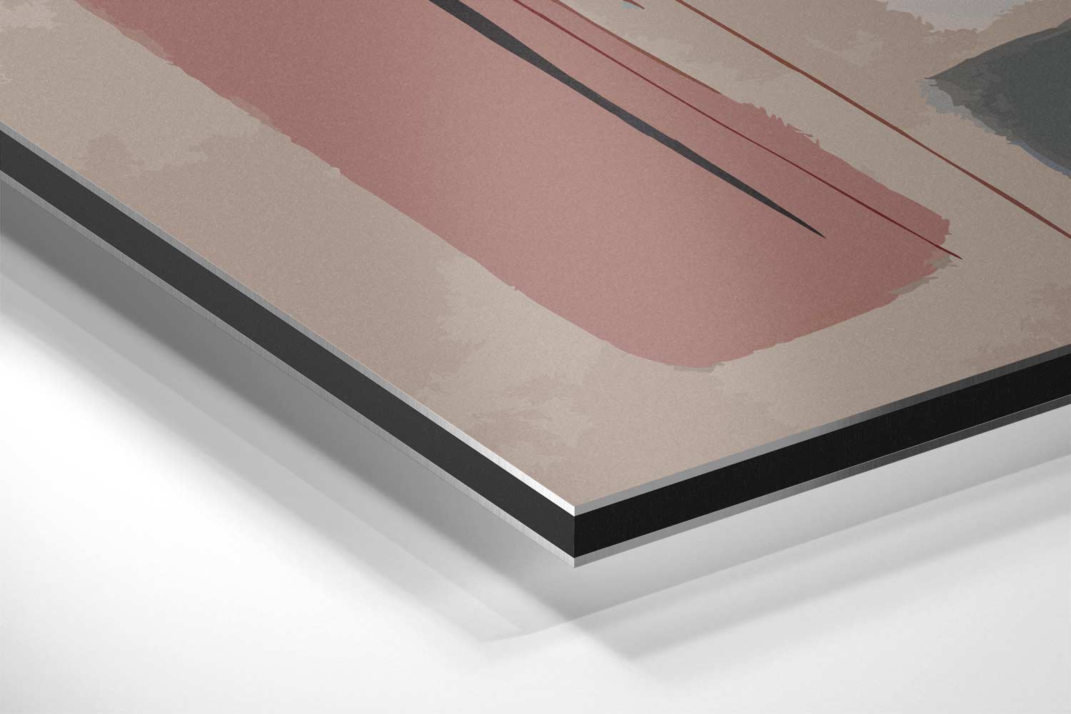 Vrolijke Kleurenmix Schilderij Kunstwerk-canvas-dibond-plexiglas-wanddecoratie-WallArtistic