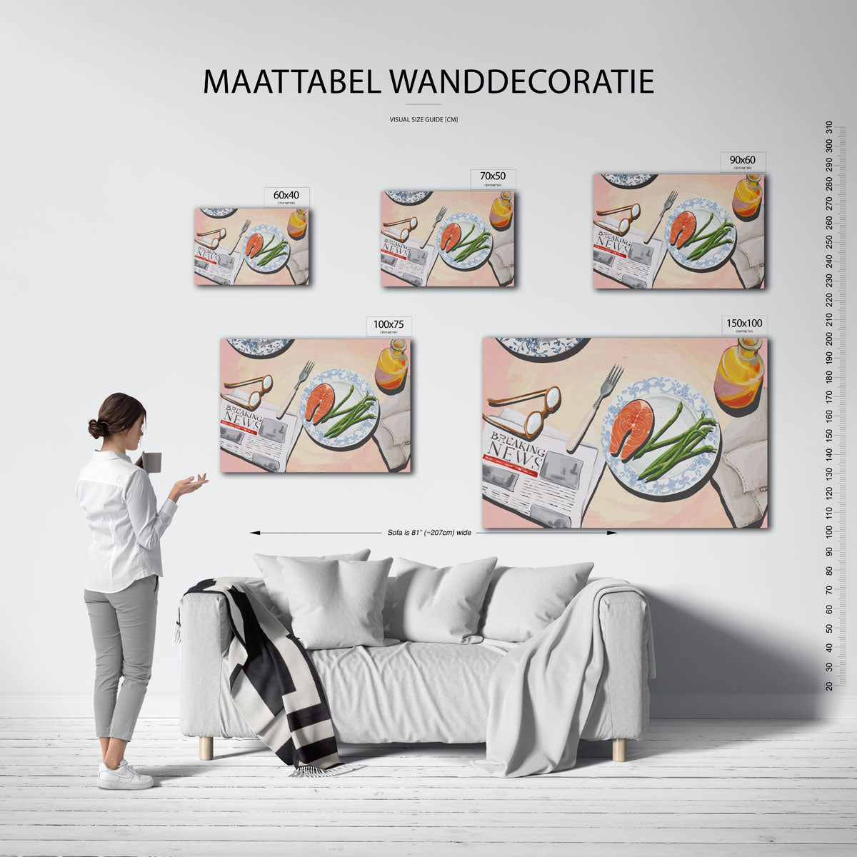 Eettafel compositie Kunstwerk