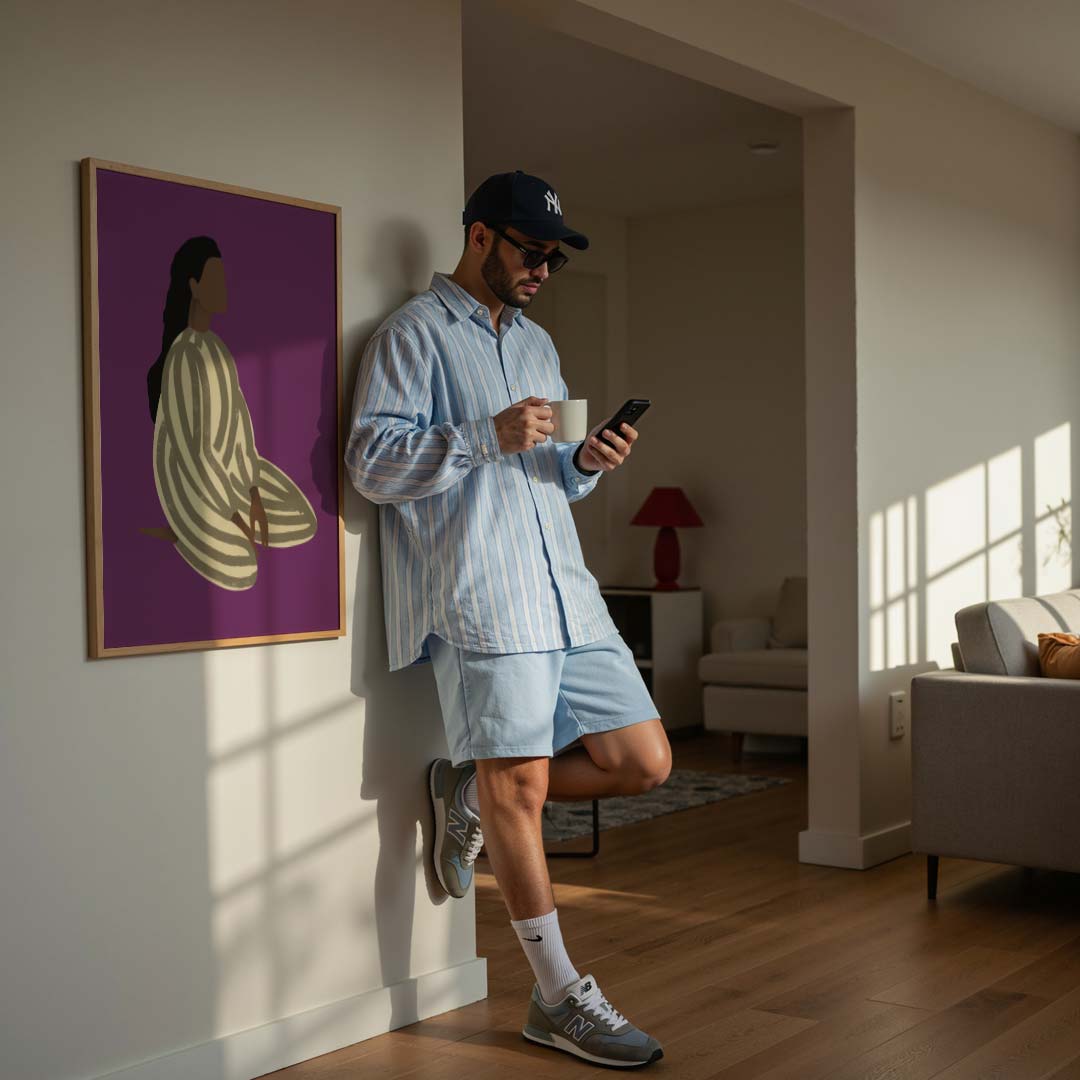 Stijlvolle Abstracte Kunstposter-WallArtistic