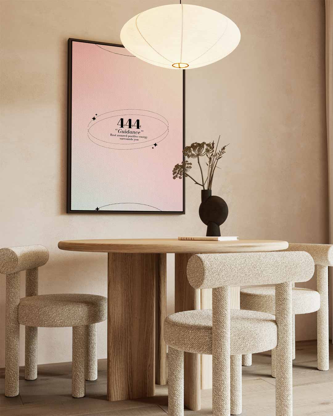 Inspirerende 444 Gids Poster Kunstwerk-canvas-dibond-plexiglas-wanddecoratie-WallArtistic