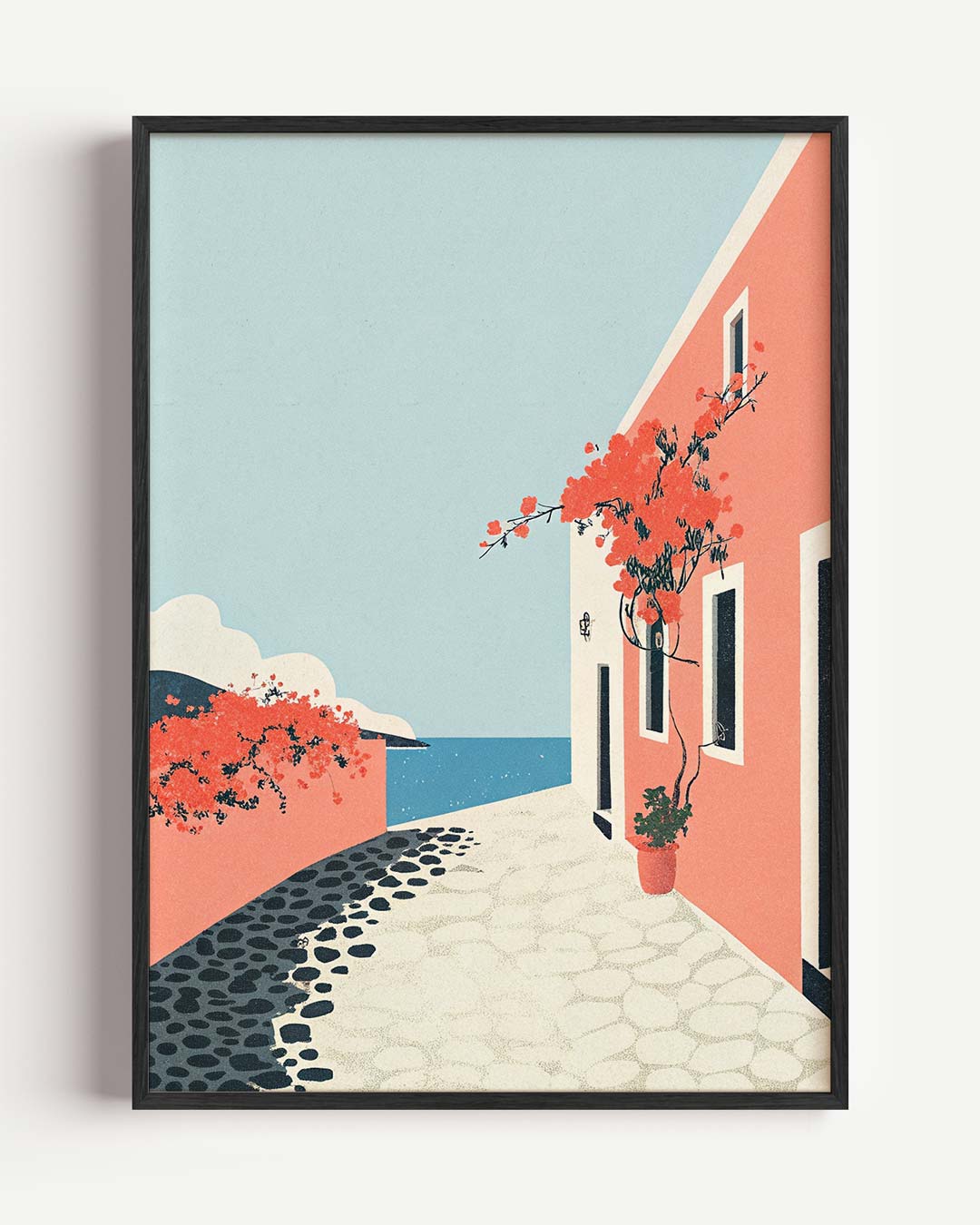 Zomerse Dag aan de Kust Poster-WallArtistic